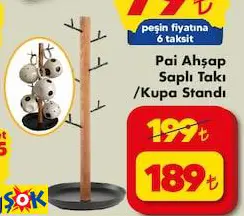 PAİ AHŞAP SAPLI TAKI /KUPA STANDI